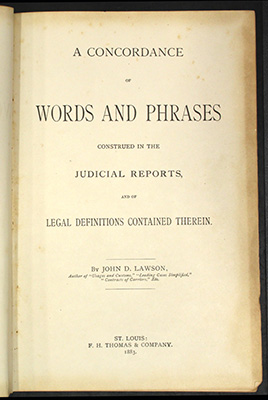 Lawson, title page