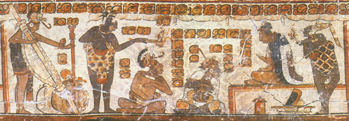 Payment of Tribute to Maya Ruler