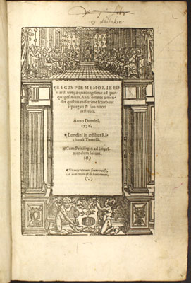 Title page, Year Book of Edward III