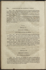 only page of Title V, Sole Section
