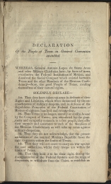 beginning page of Declaration