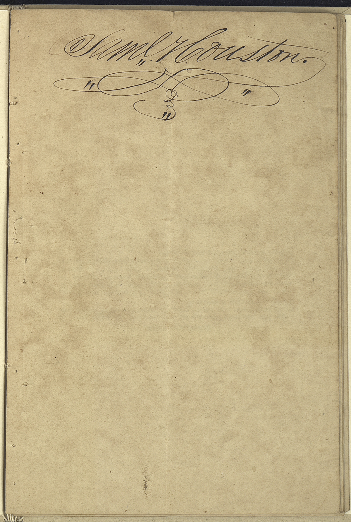 Signature Page (Sam Houston signature)