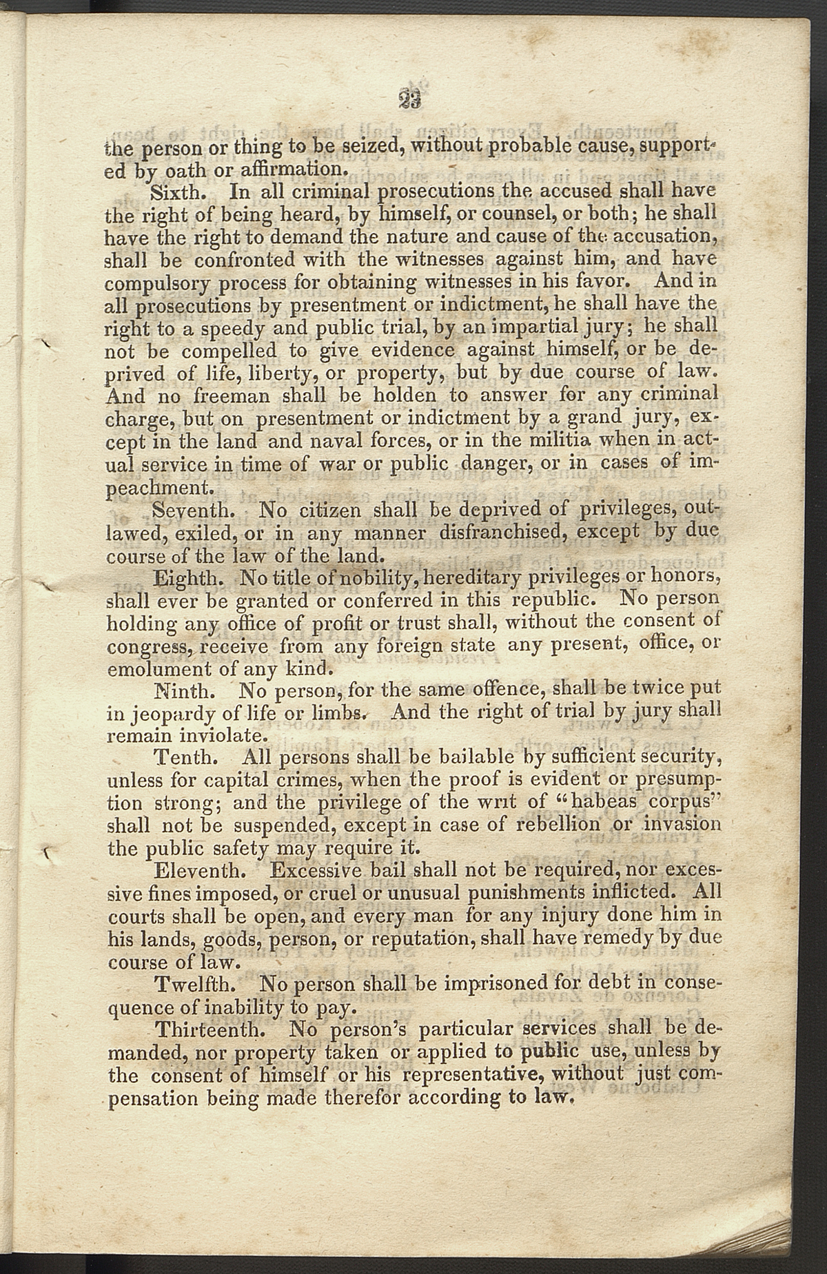 Declaration of Rights, page 23
