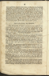 beginning page of Declaration of Rights